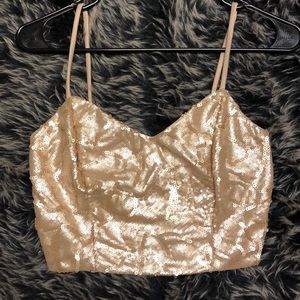 Sequin Crop Top